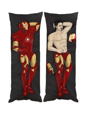 Подушка дакімакура Тоні Старк Залізна Людина Iron Man декоративна ростова подушка для обіймання двостороння D100-1927-1928 фото