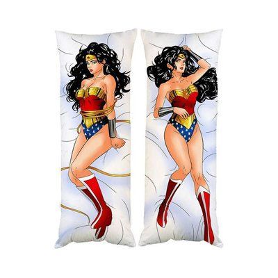 Подушка дакімакура Wonder Woman Чудо Жінка DC декоративна ростова подушка для обіймання двостороння D100-2799-2800 фото