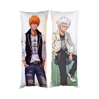 Дакимакура декоративная подушка для обнимания Ичиго Тосиро / Тоширо Bleach / Блич двухсторонняя D100-1371-1372 фото