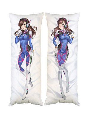 Подушка дакімакура D.VA Овервотч Overwatch декоративна ростова подушка для обіймання двостороння D100-2123-2124 фото